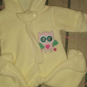 Girls White Snowsuit